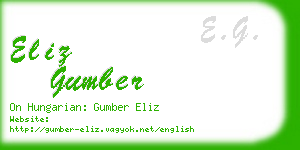 eliz gumber business card